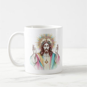 Jesus, My Refuge And Rock Colourful Luxury Coffee Mug