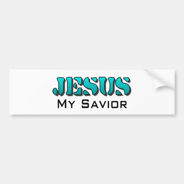 Jesus my saviour bumper sticker (Front)