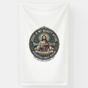 Jesus Nail Tech Nail Artist T-Shirt Inspirational  Banner