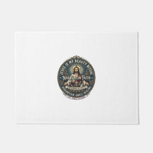Jesus Nail Tech Nail Artist T-Shirt Inspirational  Doormat