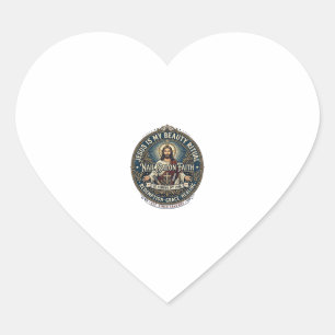 Jesus Nail Tech Nail Artist T-Shirt Inspirational Heart Sticker