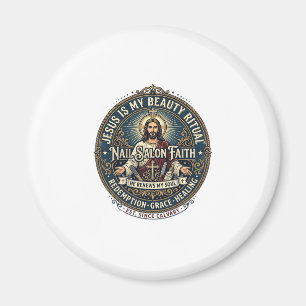 Jesus Nail Tech Nail Artist T-Shirt Inspirational Magnet