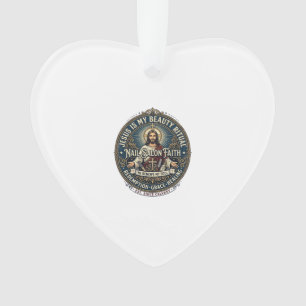 Jesus Nail Tech Nail Artist T-Shirt Inspirational  Ornament