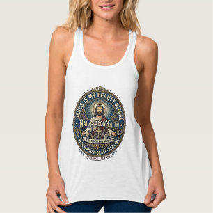 Jesus Nail Tech Nail Artist T-Shirt Inspirational  Singlet