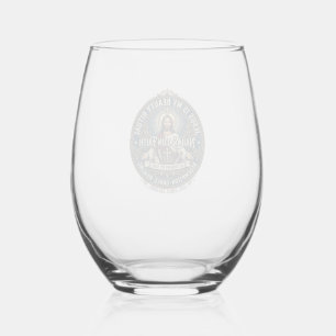 Jesus Nail Tech Nail Artist T-Shirt Inspirational  Stemless Wine Glass