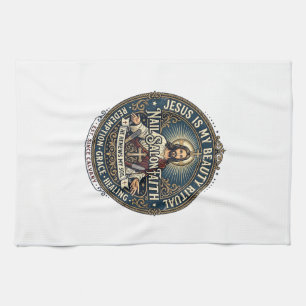 Jesus Nail Tech Nail Artist T-Shirt Inspirational  Tea Towel