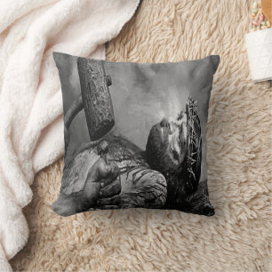 Jesus Nailed Pillow