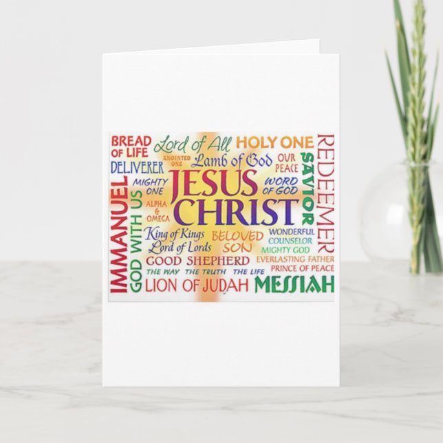 JESUS - name above all names Card (Front)
