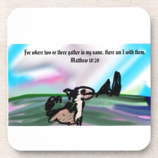 jesus name  coaster (Front)