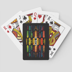 Jesus Names Multi-colour Playing Cards