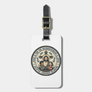 Jesus Neurodivergent Encouragement T-Shirt Inspira Luggage Tag