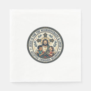 Jesus Neurodivergent Encouragement T-Shirt Inspira Napkin
