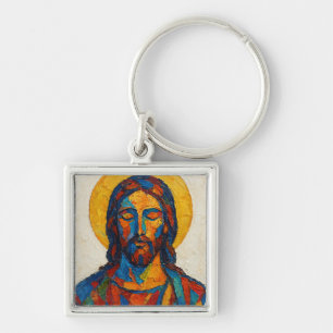Jesus Oil Painting (Ver. 1) Key Ring
