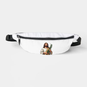 Jesus Olive Branch Vintage Engraved Tee 2 Bum Bags