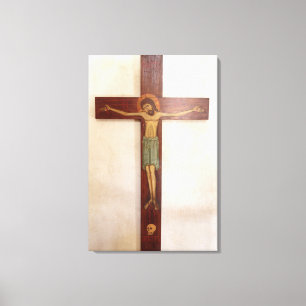 Jesus On The Cross Art Canvas Print