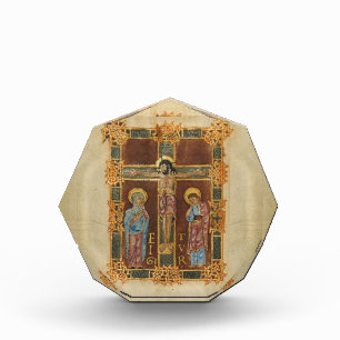Jesus on the cross, Mary and John Photo Block