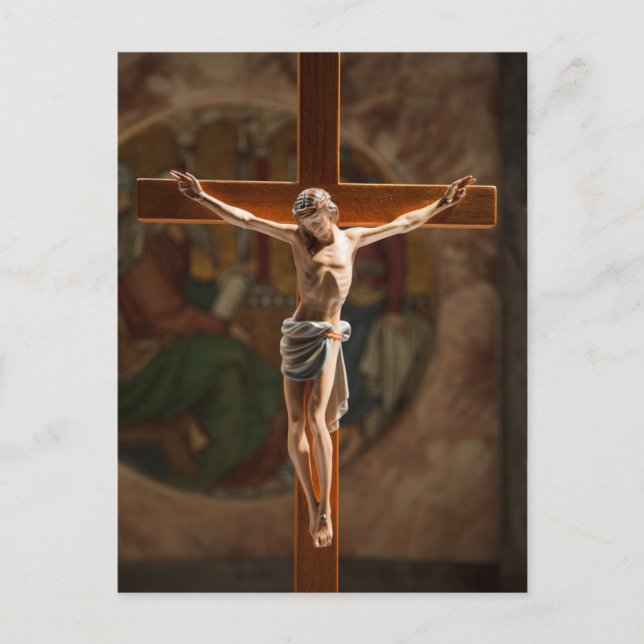 Jesus on the Cross Postcard (Front)
