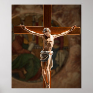 Jesus on the cross poster