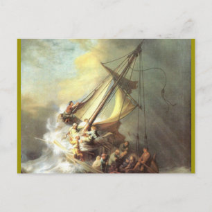 Jesus on the Sea of Galilee, Israel Postcard