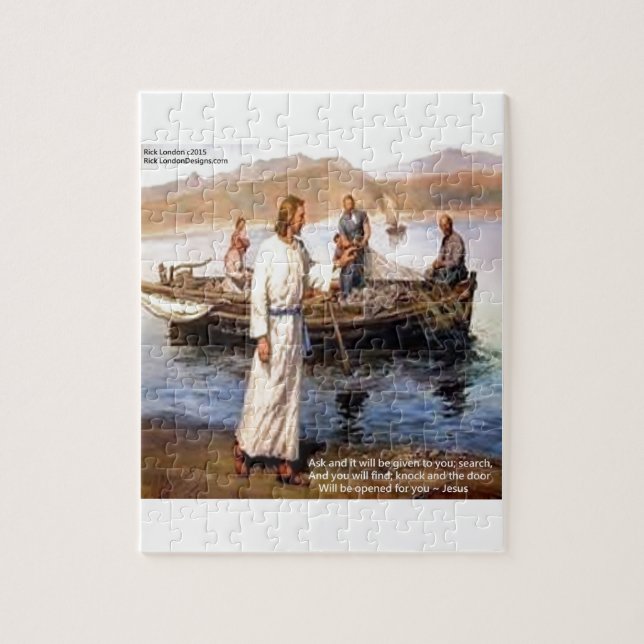Jesus & Opening Doors Quote Jigsaw Puzzle (Vertical)