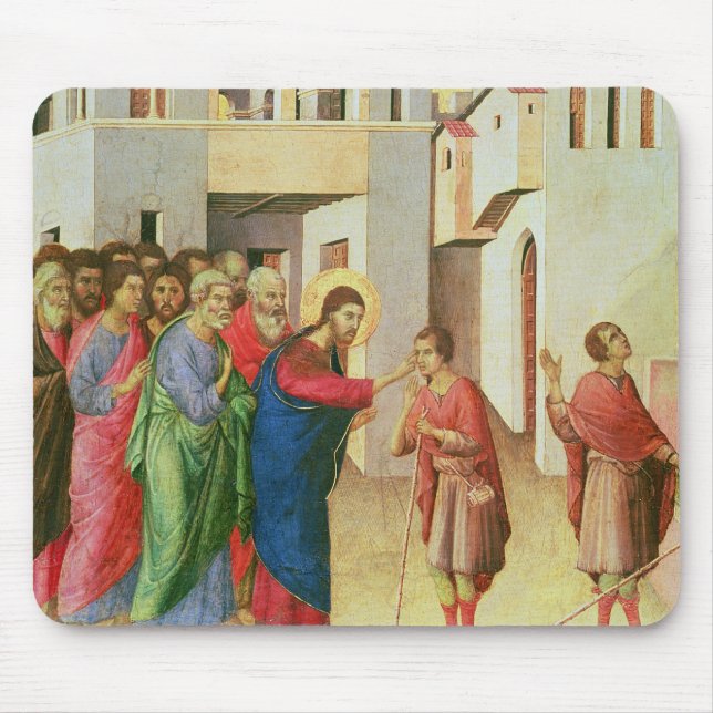 Jesus Opens the Eyes of a Man Born Blind, 1311 Mouse Pad (Front)