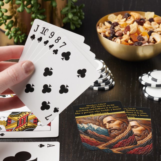 Jesus Over the Glorious Heights Playing Cards (In Situ)