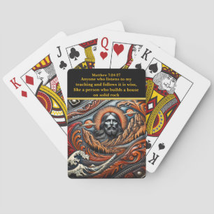 Jesus Over the Mountain Realms Playing Cards