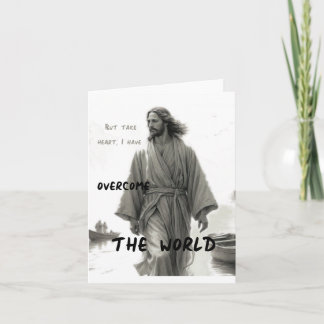 Jesus Overcomes Greeting Card  (Blank Inside)