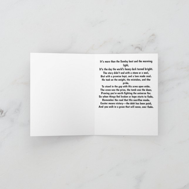 Jesus Paid Card (Inside)