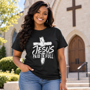 Jesus Paid In Full Nails Cross Equation Ministry T-Shirt