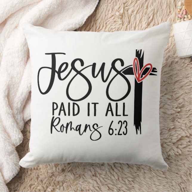 Jesus Paid It All – The Gift of Grace Cushion (Blanket)