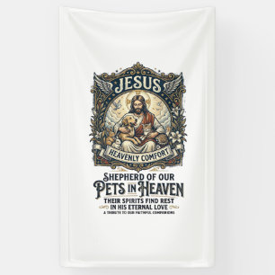 Jesus Pet Memorial Remembrance Shirt Christian Gra Banner