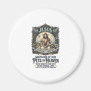 Jesus Pet Memorial Remembrance Shirt Christian Gra Magnet