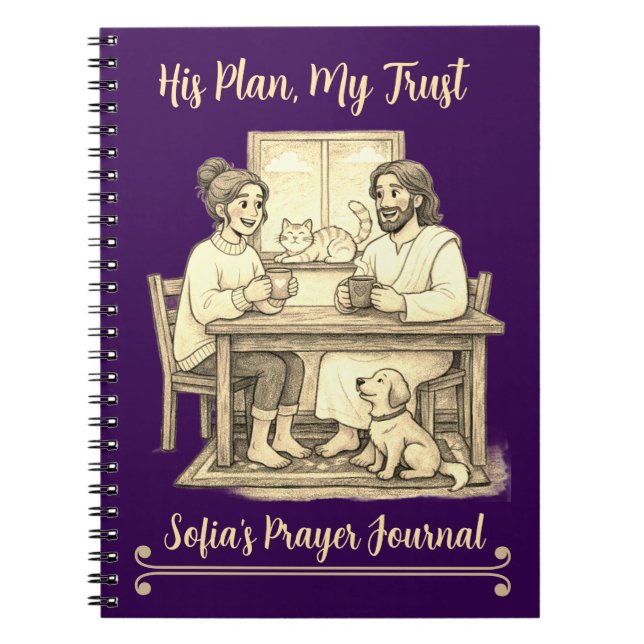 Jesus photo notebook - personalized faith journal (Front)