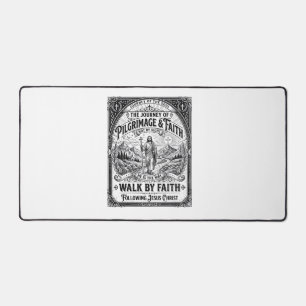 Jesus Pilgrimage Camino Holy Journey Desk Mat