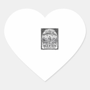 Jesus Pilgrimage Camino Holy Journey Heart Sticker