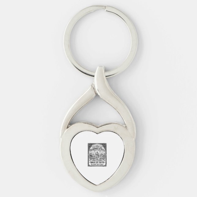 Jesus Pilgrimage Camino Holy Journey Key Ring (Front)