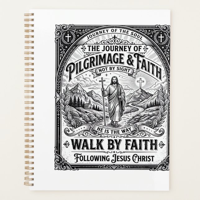 Jesus Pilgrimage Camino Holy Journey Planner (Front)