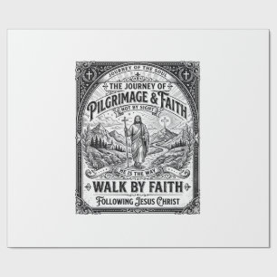 Jesus Pilgrimage Camino Holy Journey Wrapping Paper