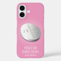 Jesus Pill - Christian Faith Pray Hope God Pink