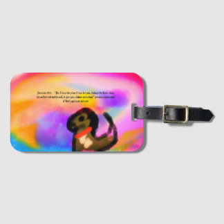 jesus plan luggage tag