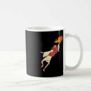 Jesus Playing Basketball Coffee Mug