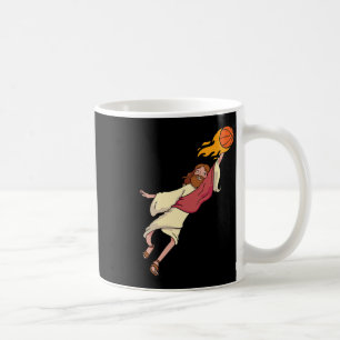 Jesus Playing Bysketbyll  Coffee Mug