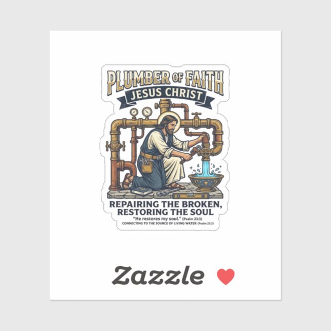 Jesus Plumber Graphic Tee Christian Art_1 (Sheet)