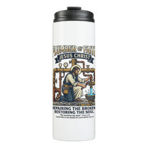 Jesus Plumber Graphic Tee Christian Art_1 Thermal Tumbler