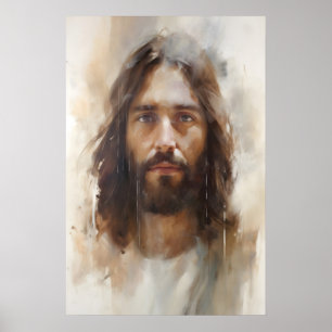 Jesus Portrait Jesus Smiling Christian Art Jesus Poster