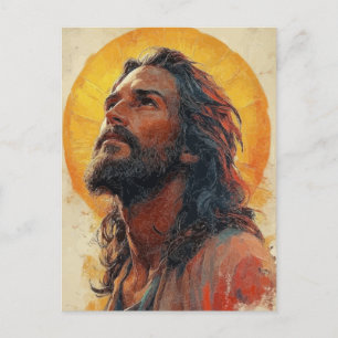 Jesus Portrait Postcard – Loving Christian
