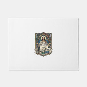 Jesus Postal Address Heaven Jesus Postal Address H Doormat