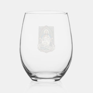 Jesus Postal Address Heaven Jesus Postal Address H Stemless Wine Glass