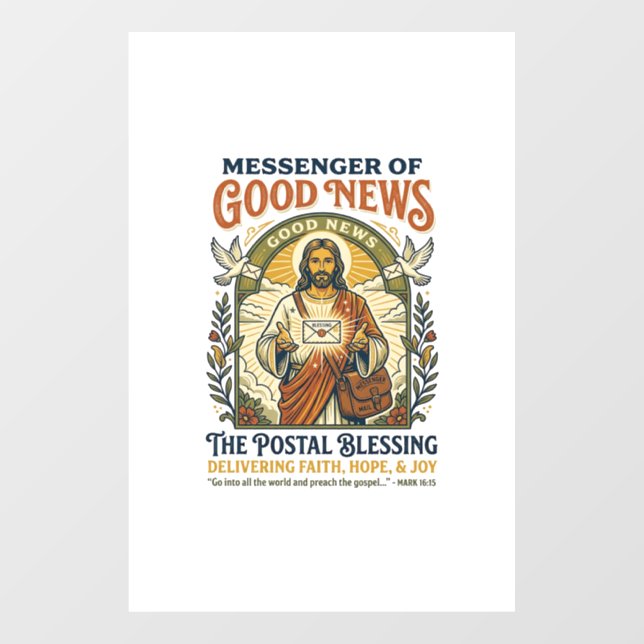 Jesus Postal Worker Delivery Shirt Faith Based Des (Sheet)